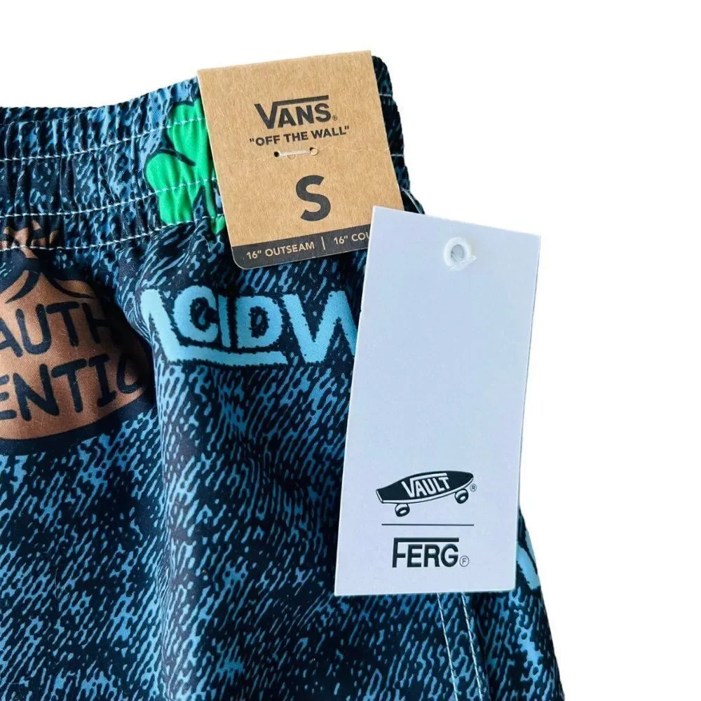 Vans x Fergus Vol B‎ Volley Shorts Multicolor VN0A4RRHBLK RARE Men's Small (S)